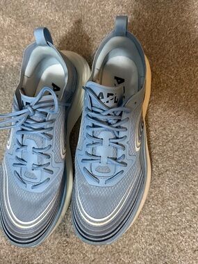 APL Light Blue Lace-Up Tech Sneakers with Cream Accents